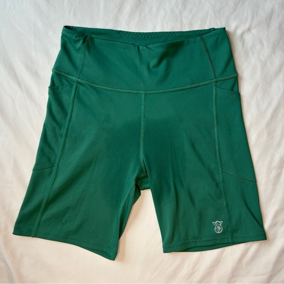 Victoria's Secret Pants - Victoria Secret Green biker shorts size medium